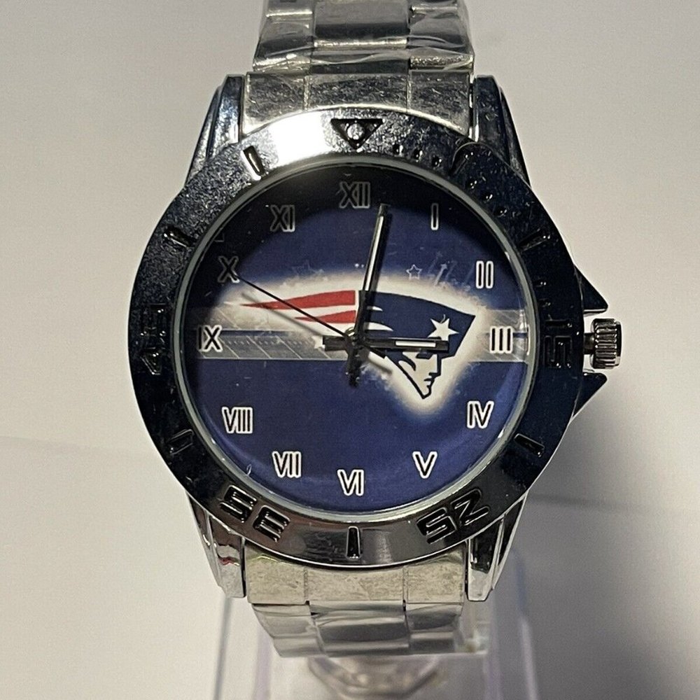 New England Patriots NFL Stainless-Steel Watch NEW